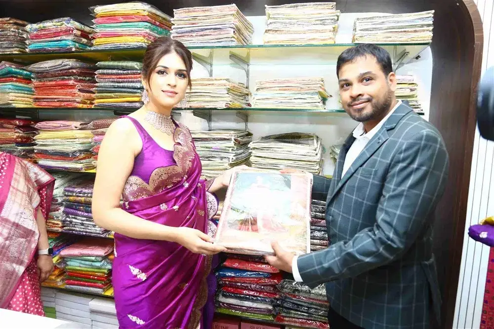 Actress Shraddha Das launches Sri Krishna Silks Showroom